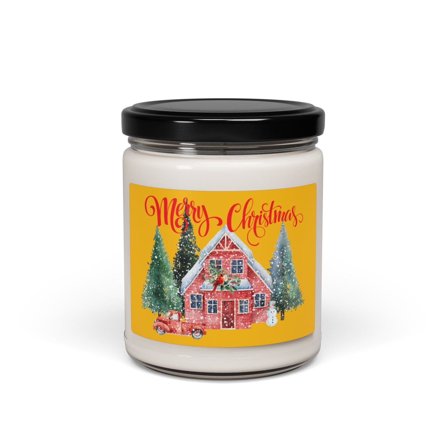 Bougie parfumée au soja « Joyeux Noël » - 9 oz Décoration de Noël