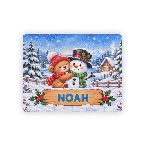 Snowman & Bear Winter Puzzle