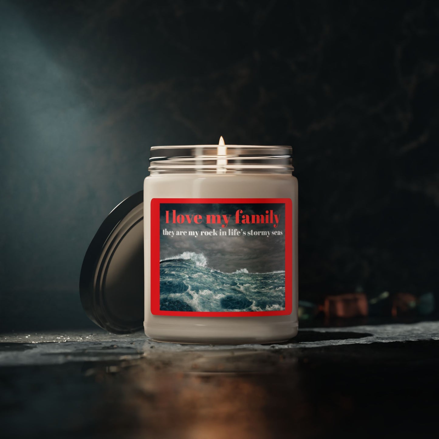 Love My Family Scented Soy Candle - 9oz - Ocean Vibes Decor