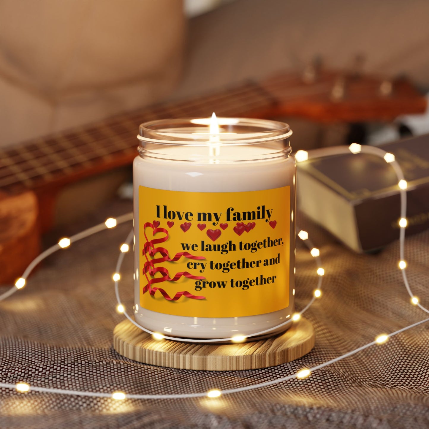 Family Bonding Scented Soy Candle | 9oz | I Love My Family | Perfect Gift for Special Occasions