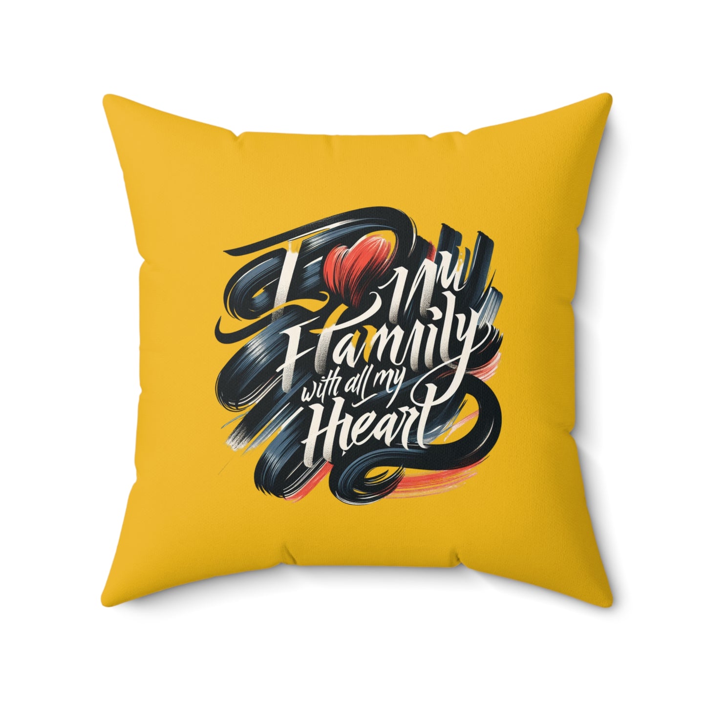 I Love My Family Decorative Pillow | Heartwarming Home Accent