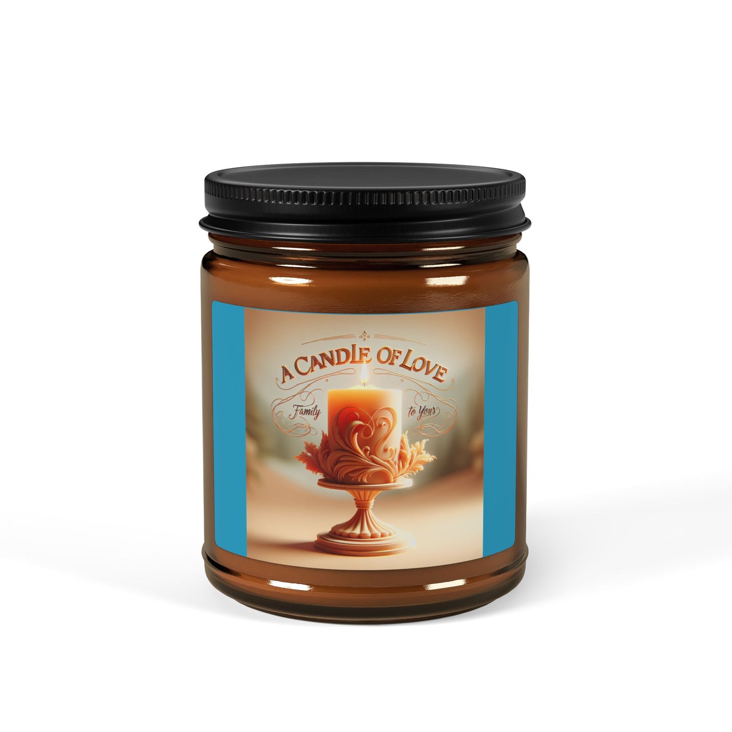 A Candle of Love - Scented Soy Candle in Amber Jar