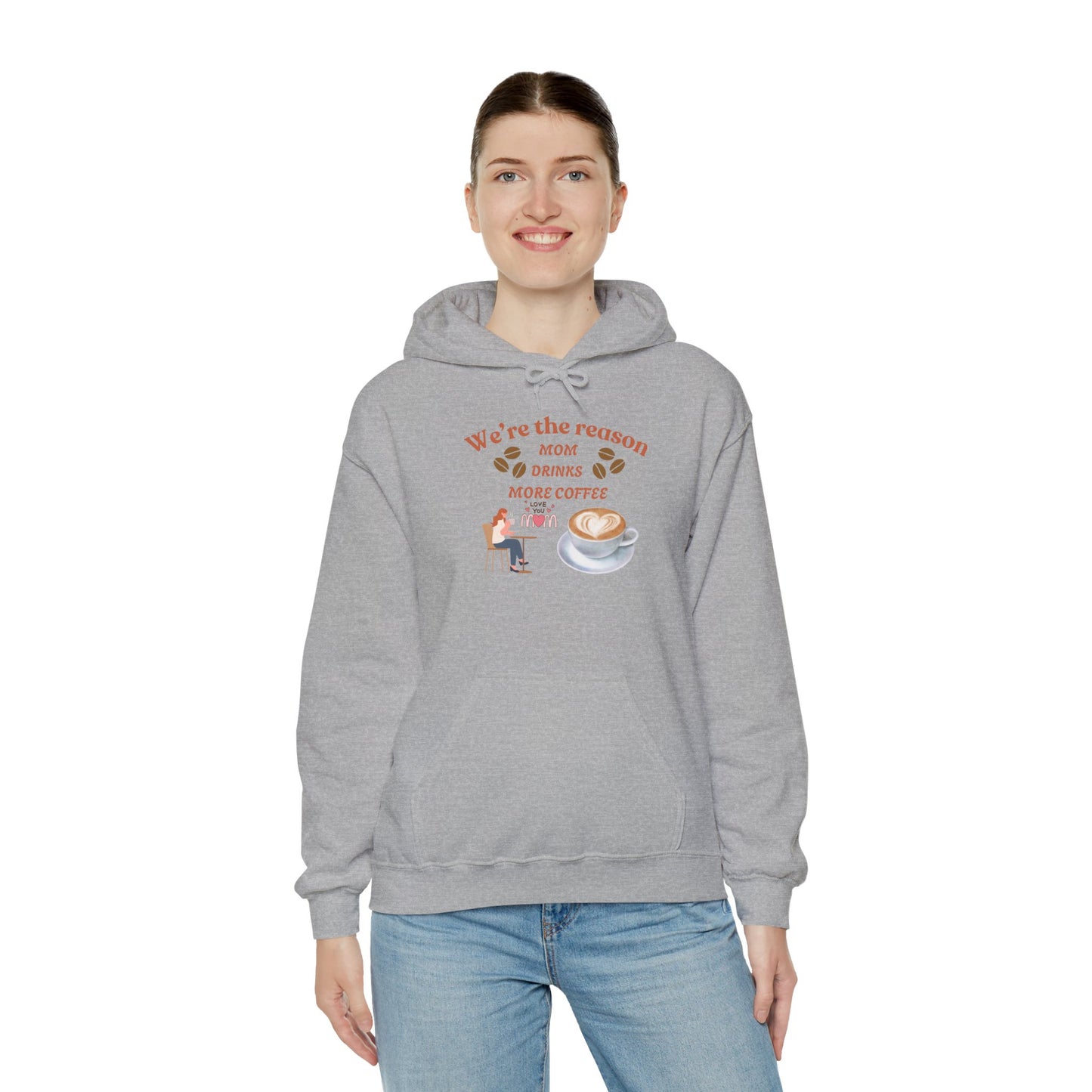 Mom Coffee Love Hoodie - Unisex Heavy Blend Sweatshirt