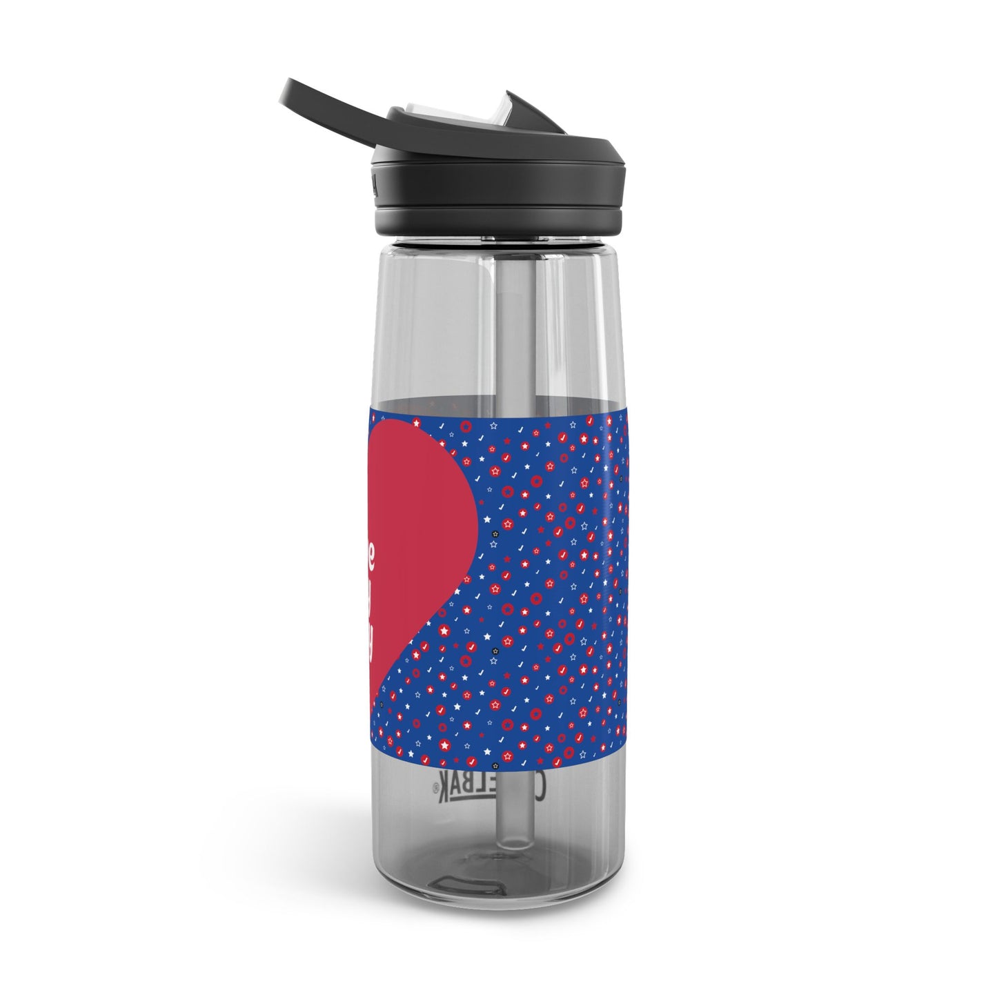 CamelBak Eddy® Love Water Bottle - 20oz/25oz with Heart Design "I love my boy"