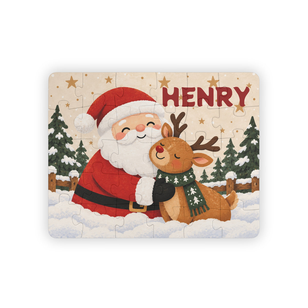 Santa & Reindeer Christmas Puzzle