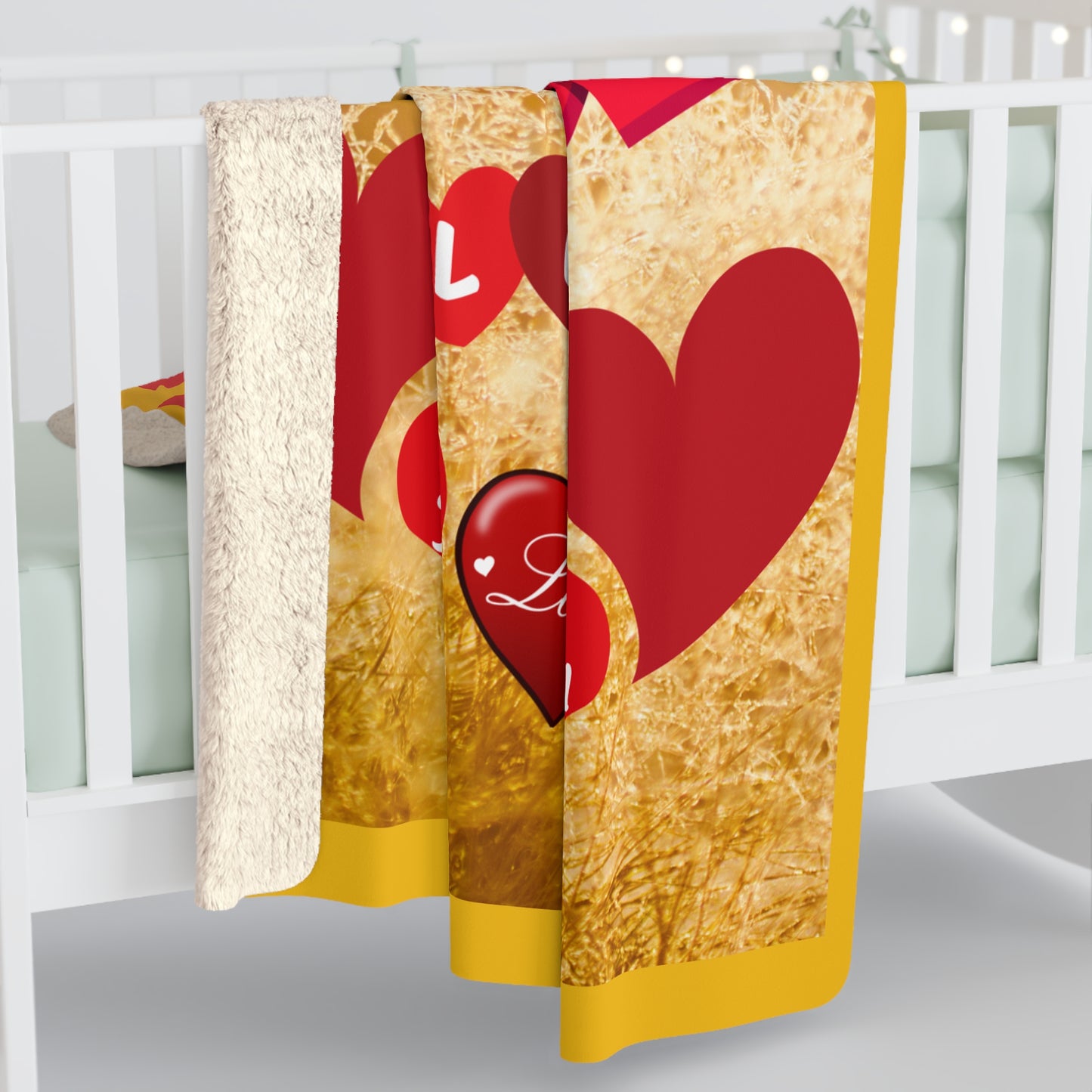 Personalized Cozy Love Sherpa Fleece Blanket - Perfect for Romantic Nights & Valentine's Day