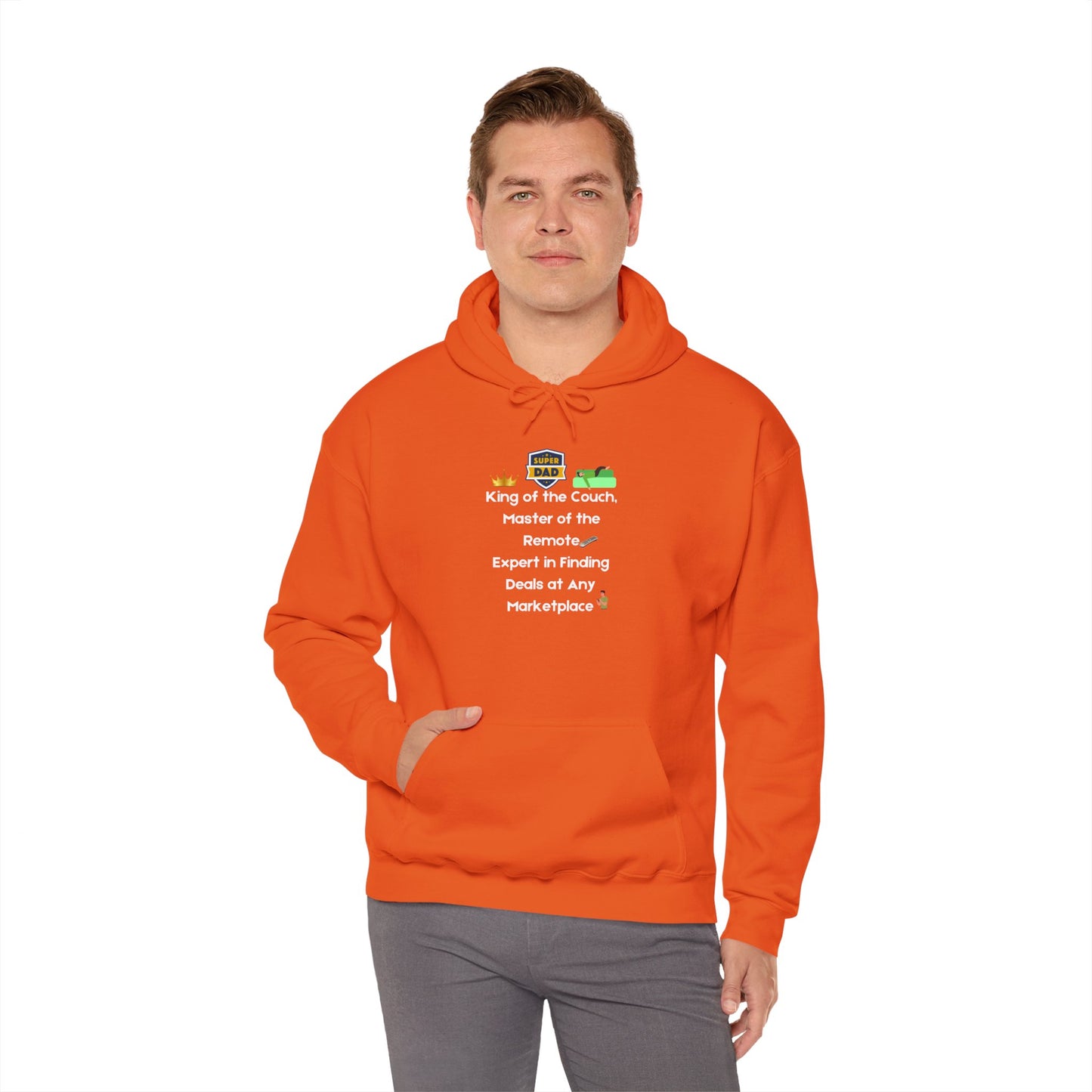 King of the Couch Hoodie - Unisex Heavy Blend™ Sweatshirt for Homebodies