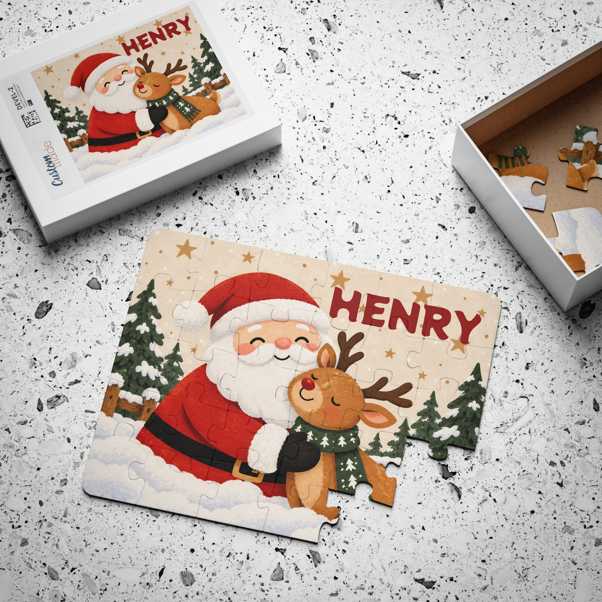 Santa & Reindeer Christmas Puzzle