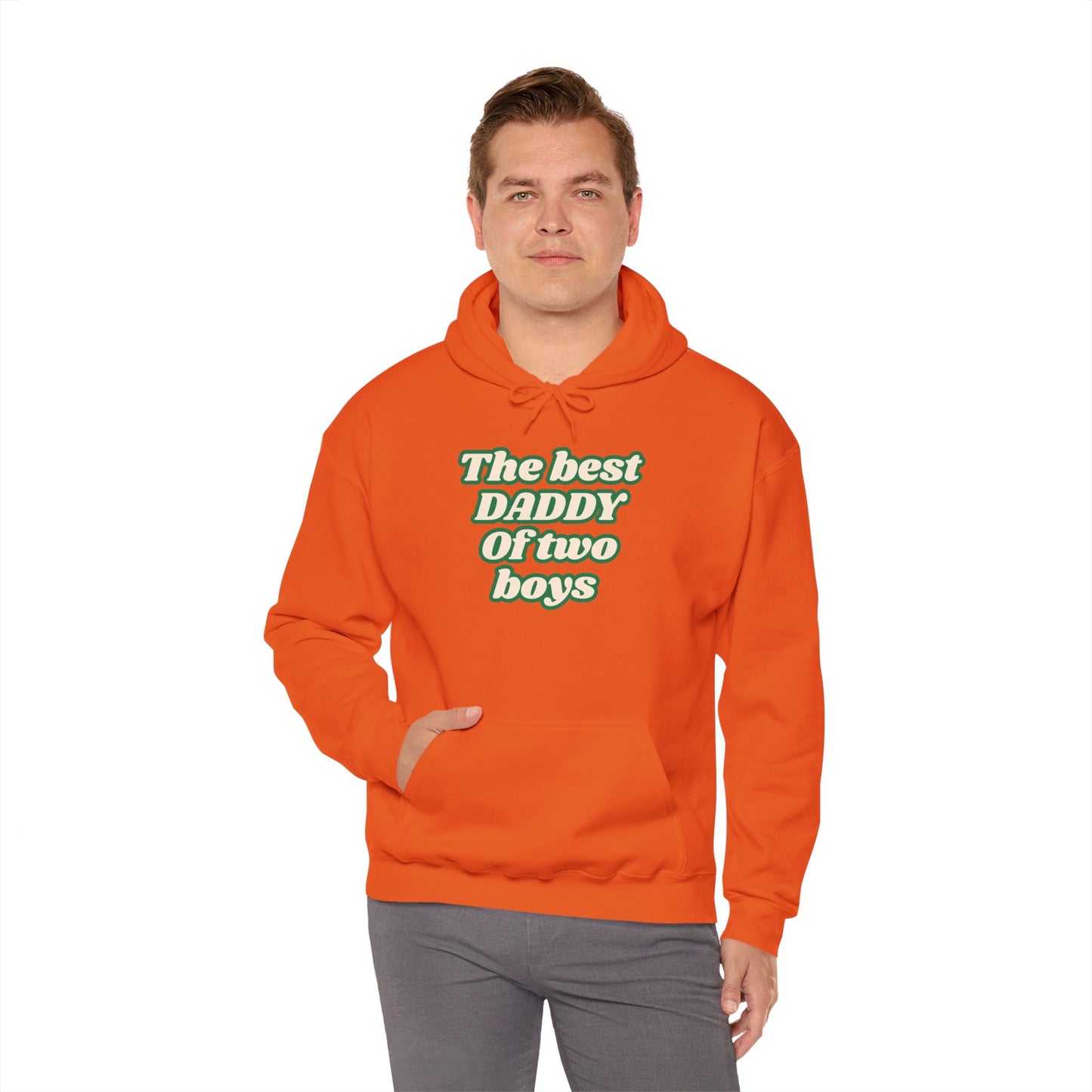 The best DADDY of two boys Hoodie - Cozy Heavy Blend Sweatshirt