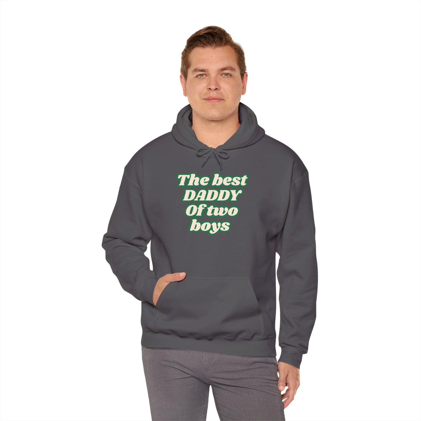 The best DADDY of two boys Hoodie - Cozy Heavy Blend Sweatshirt