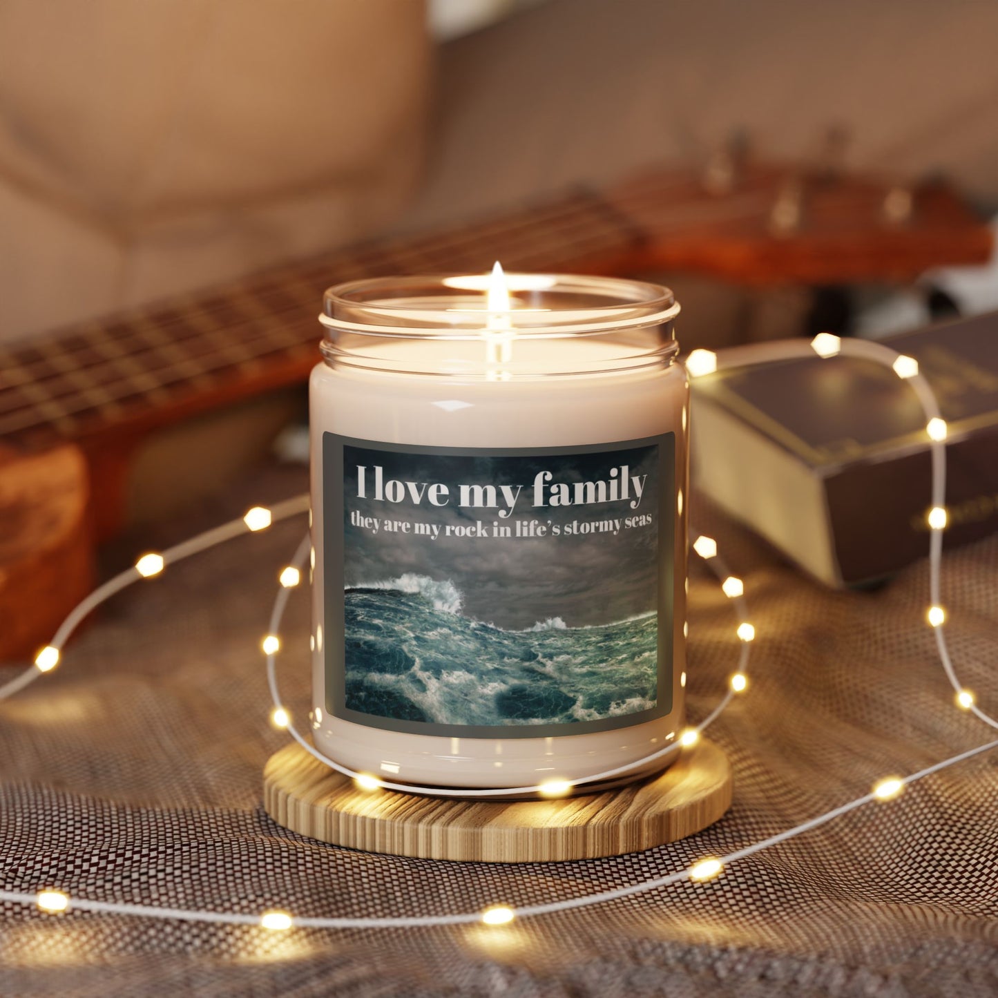 I Love My Family Scented Soy Candle - 9oz | Coastal Home Decor for Family Gatherings & Celebrations