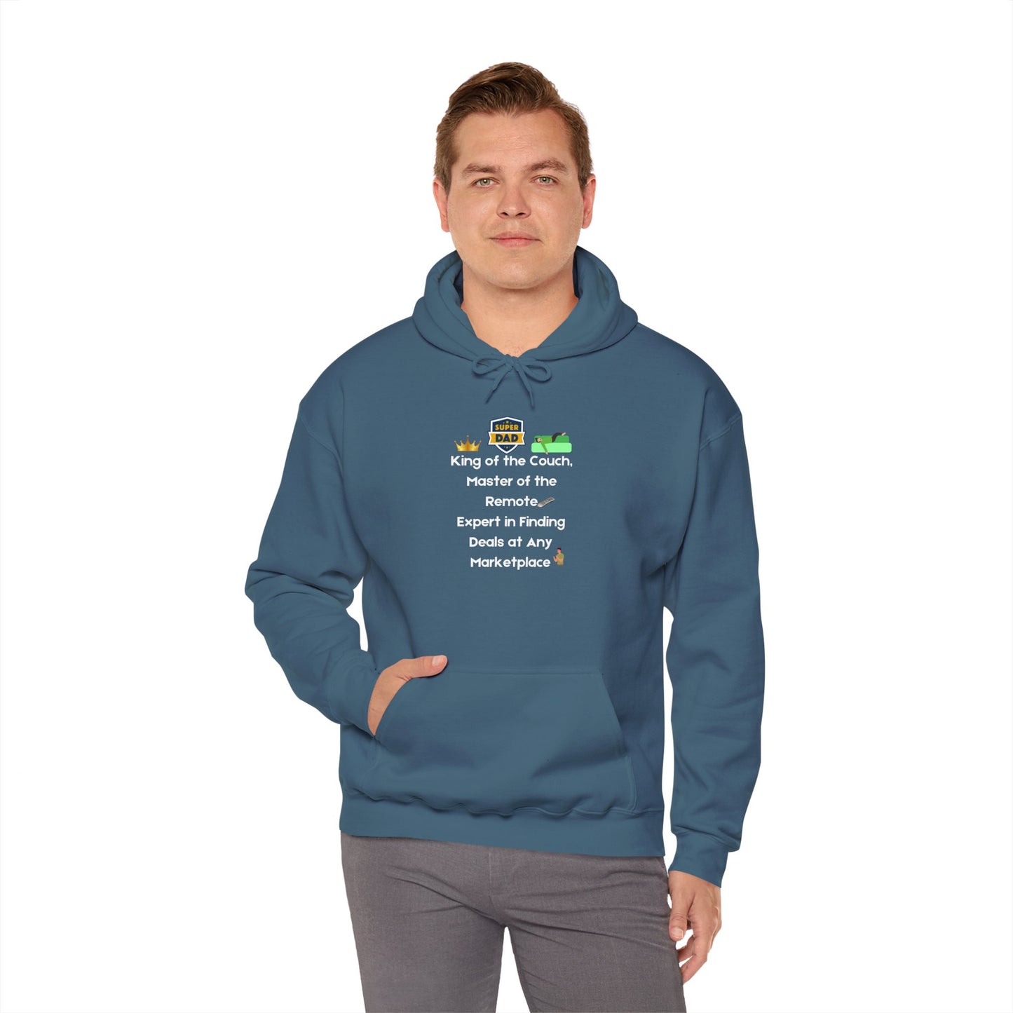 King of the Couch Hoodie - Unisex Heavy Blend™ Sweatshirt for Homebodies