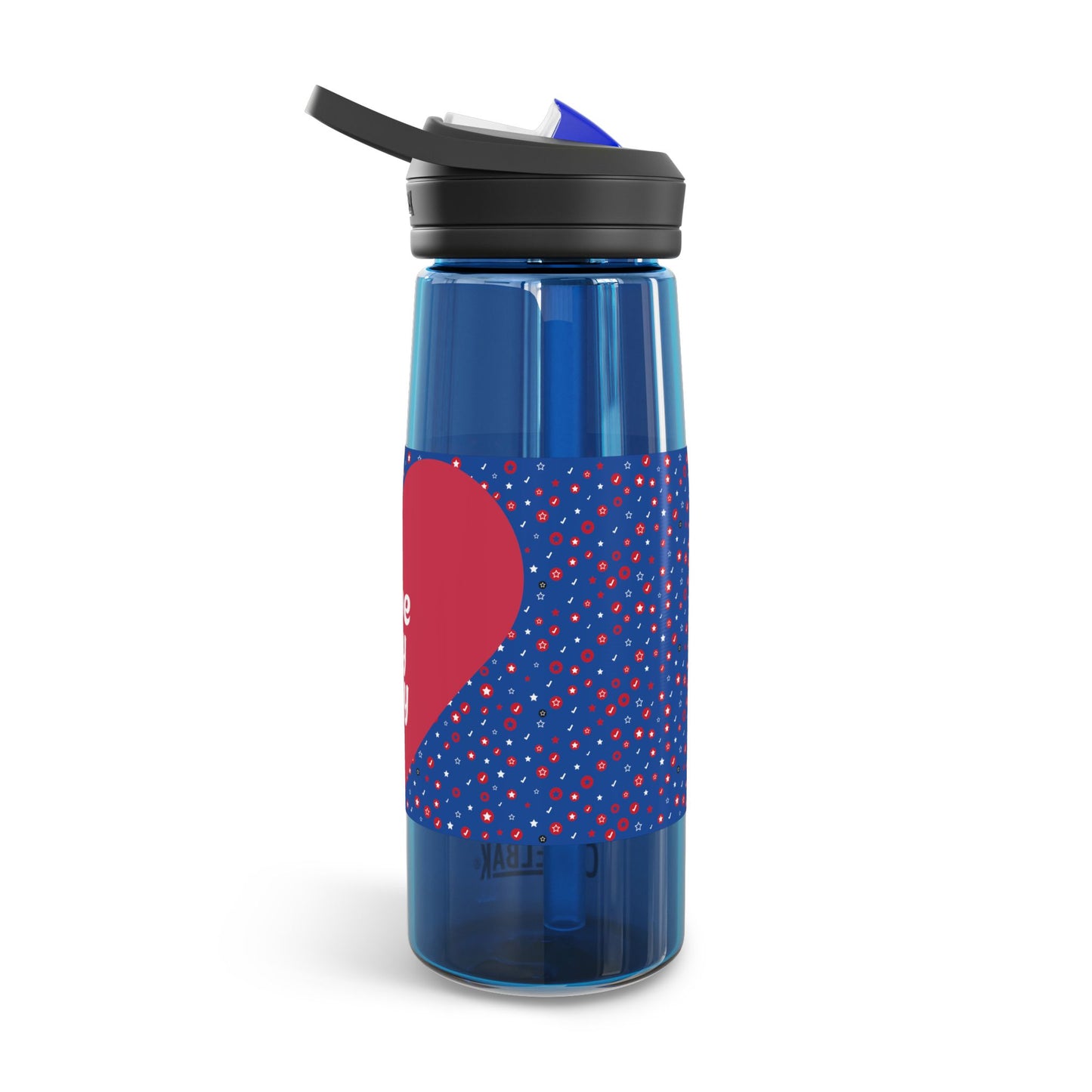 CamelBak Eddy® Love Water Bottle - 20oz/25oz with Heart Design "I love my boy"