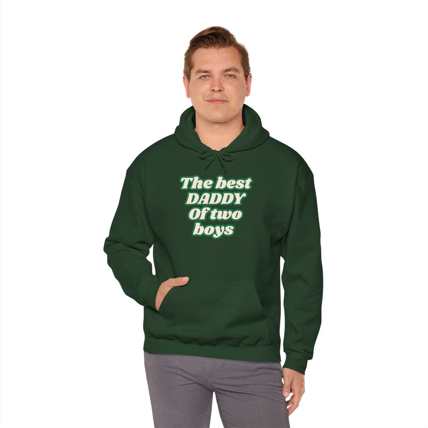 The best DADDY of two boys Hoodie - Cozy Heavy Blend Sweatshirt