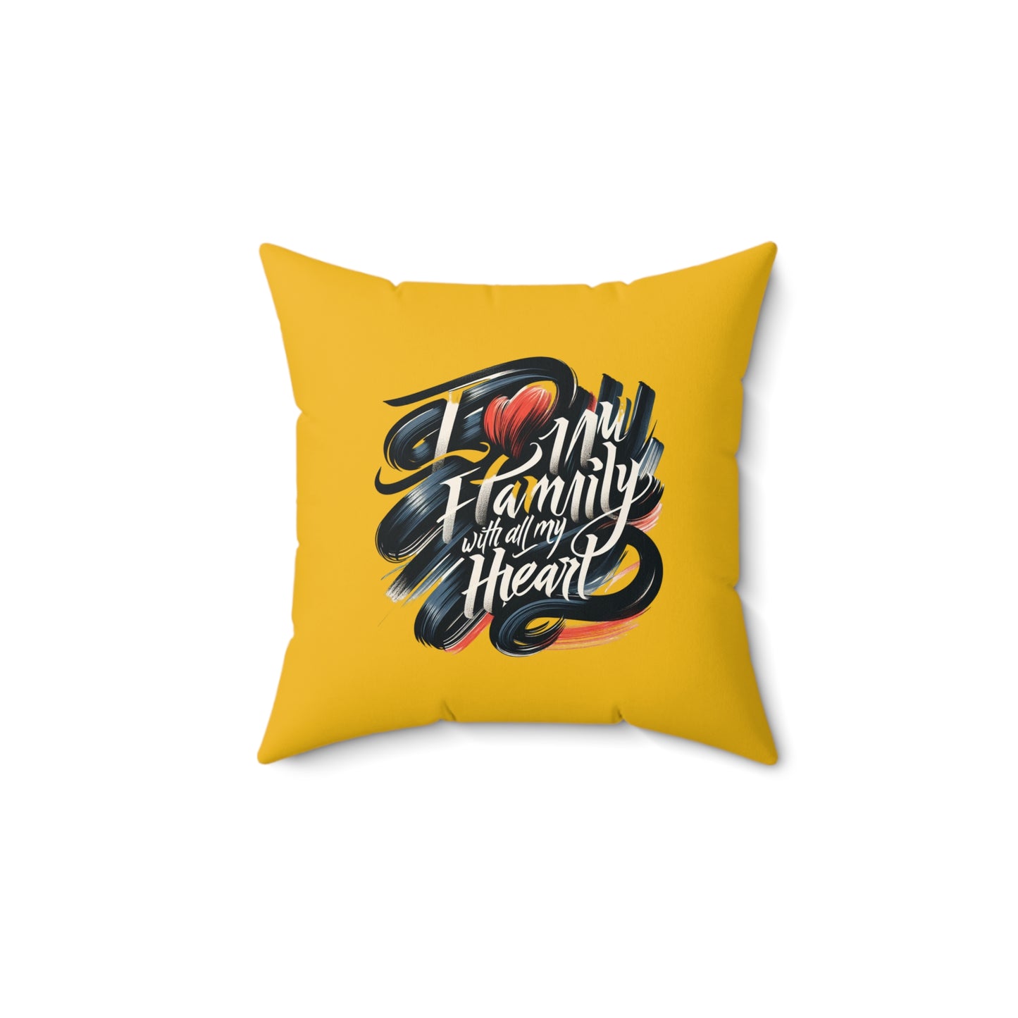 I Love My Family Decorative Pillow | Heartwarming Home Accent