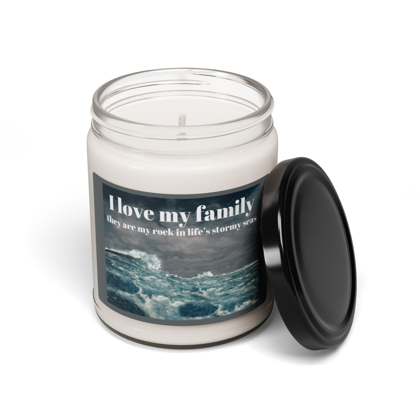 I Love My Family Scented Soy Candle - 9oz | Coastal Home Decor for Family Gatherings & Celebrations