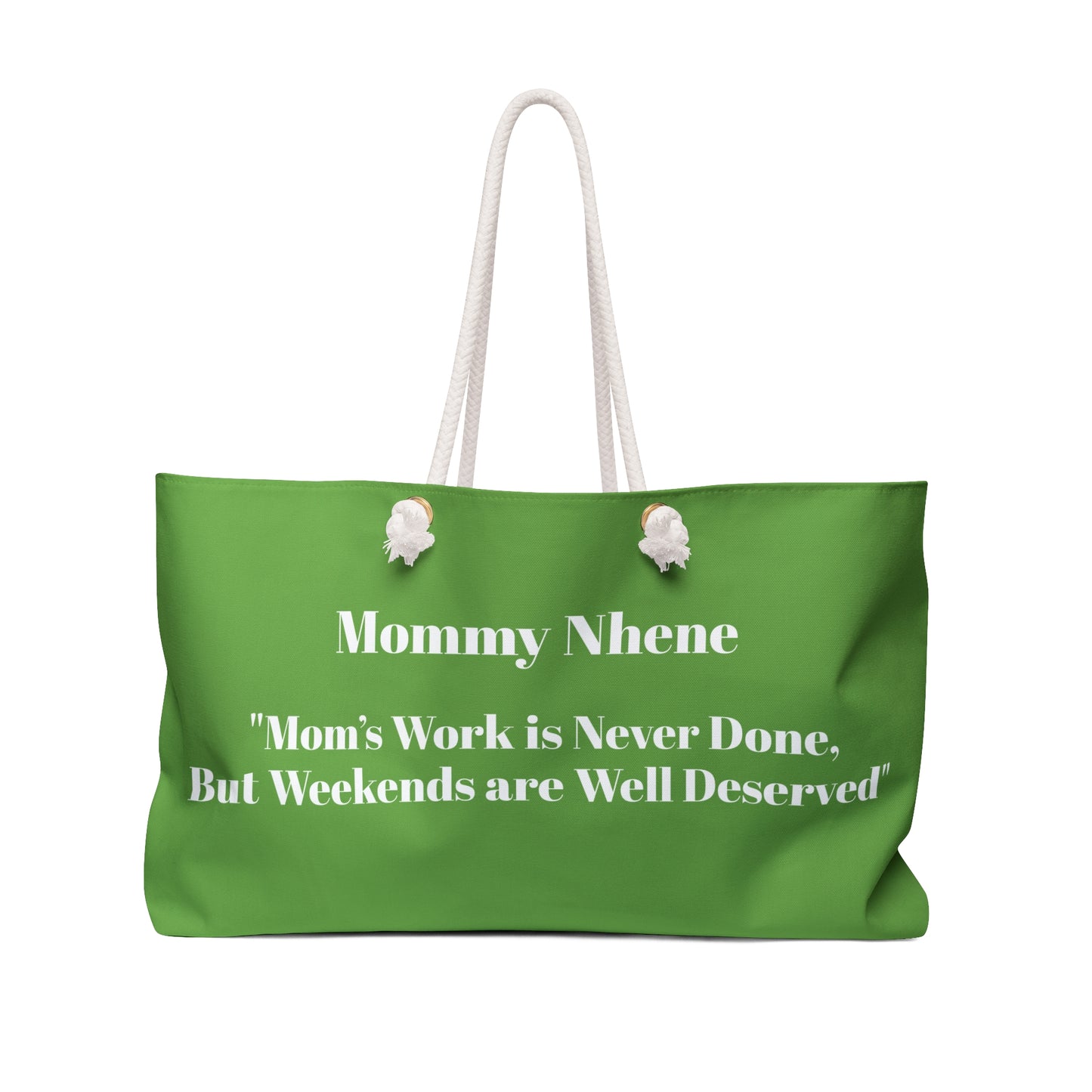 Mom's Weekend Getaway Bag - Family-Themed Tote for Well-Deserved Breaks