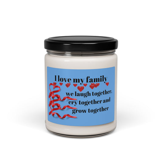 Family Bonding Scented Soy Candle | 9oz | I Love My Family | Perfect Gift for Special Occasions