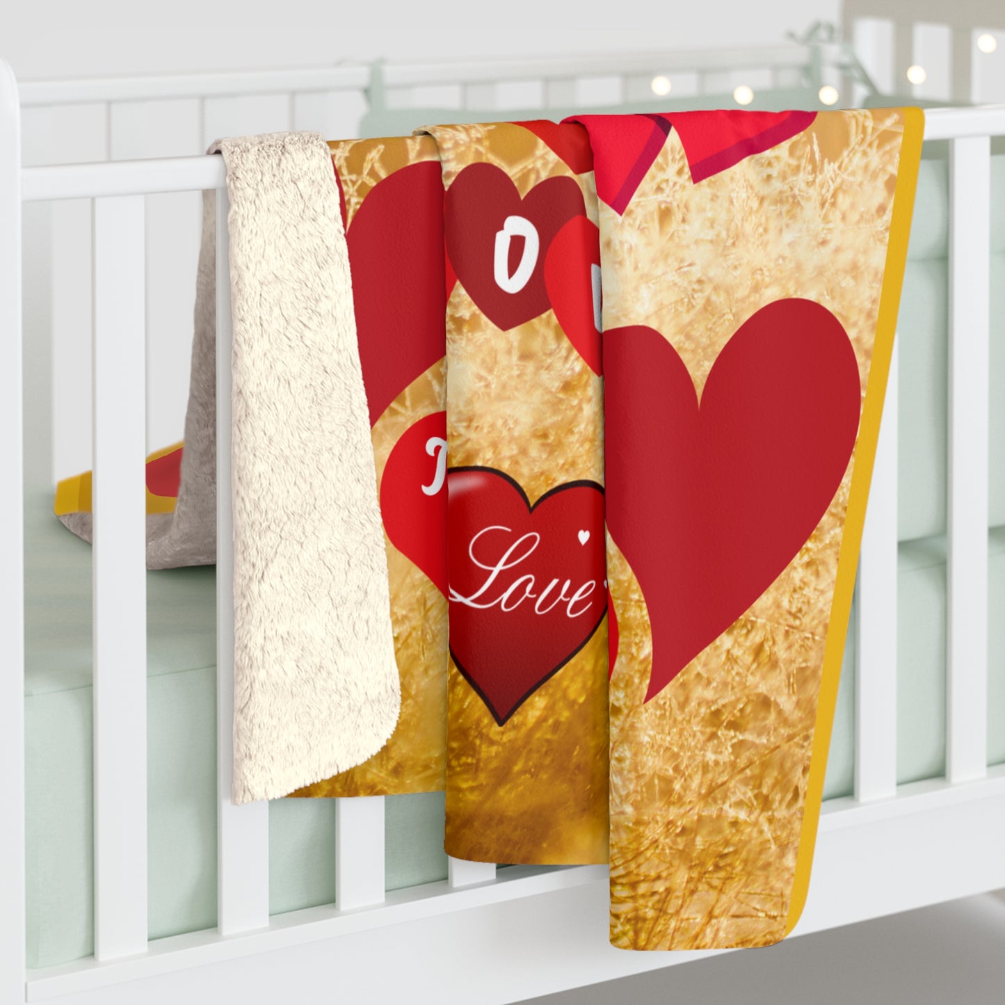 Personalized Cozy Love Sherpa Fleece Blanket - Perfect for Romantic Nights & Valentine's Day