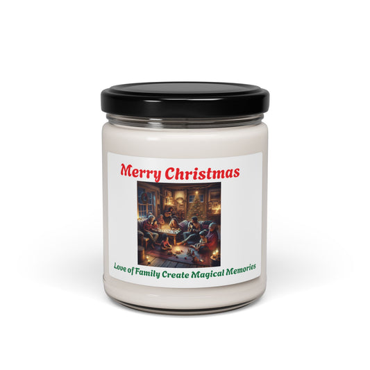 Merry Christmas Scented Soy Candle - Love of Family Create Magical Memories