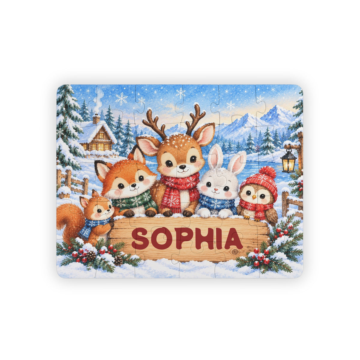 Winter Woodland Friends Puzzle