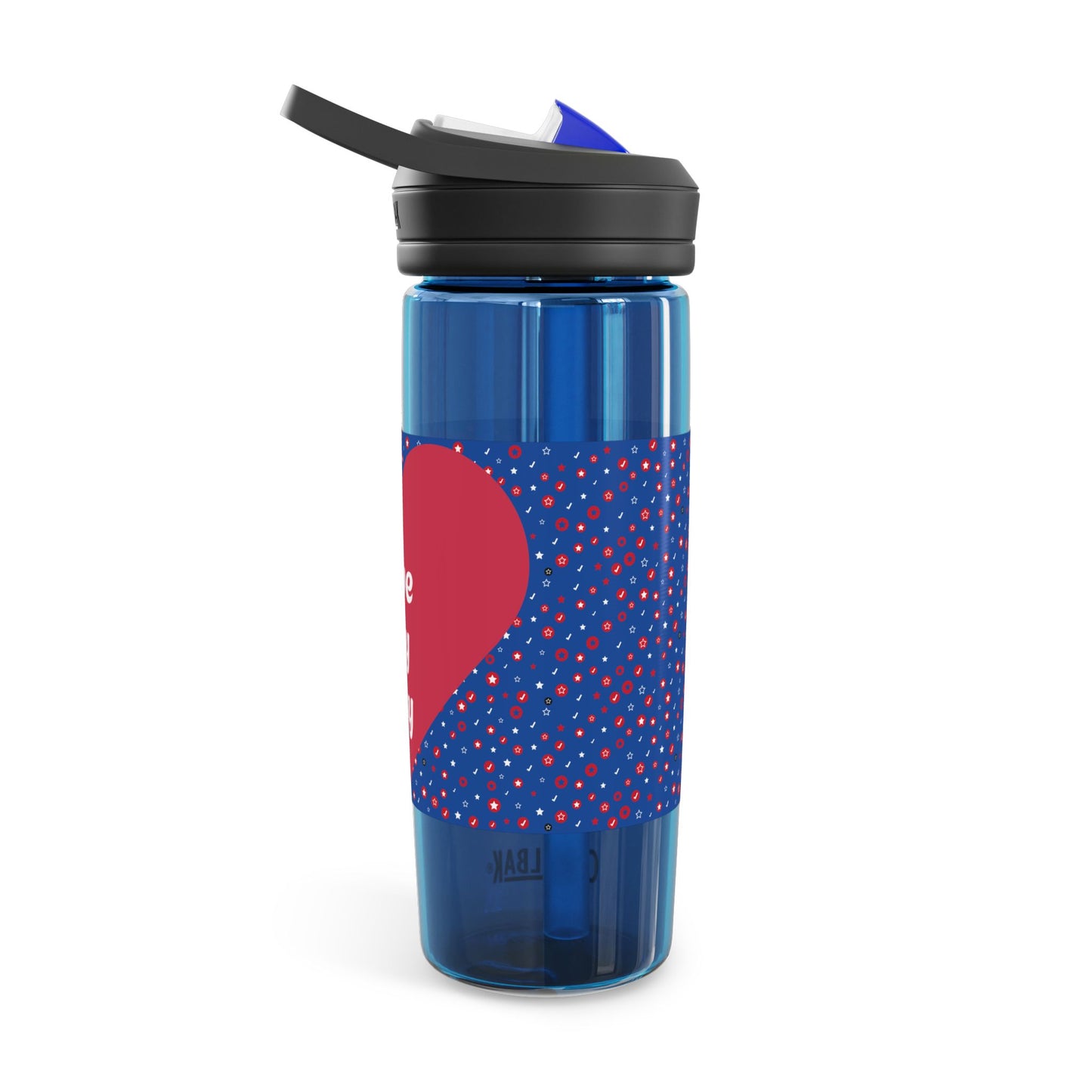 CamelBak Eddy® Love Water Bottle - 20oz/25oz with Heart Design "I love my boy"