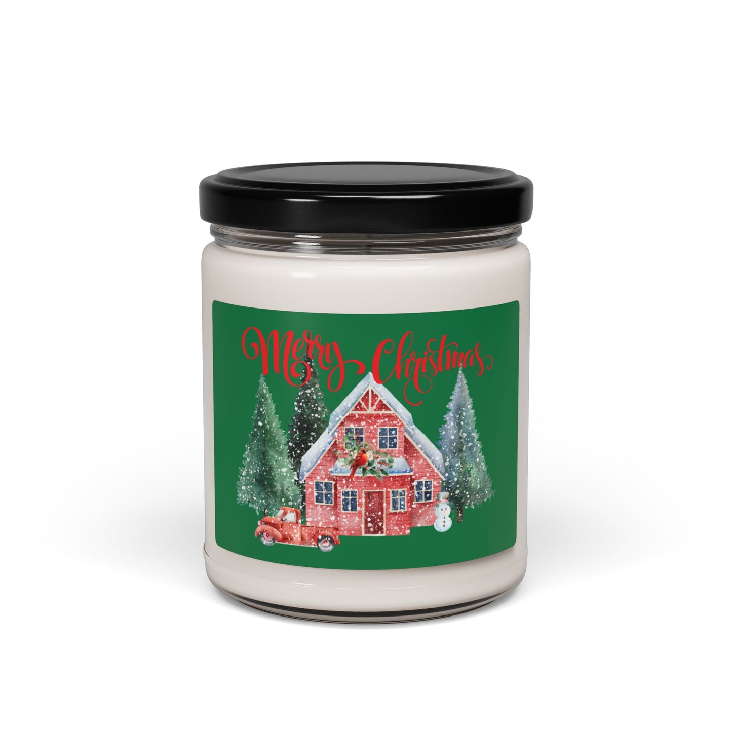 Bougie parfumée au soja « Joyeux Noël » - 9 oz Décoration de Noël