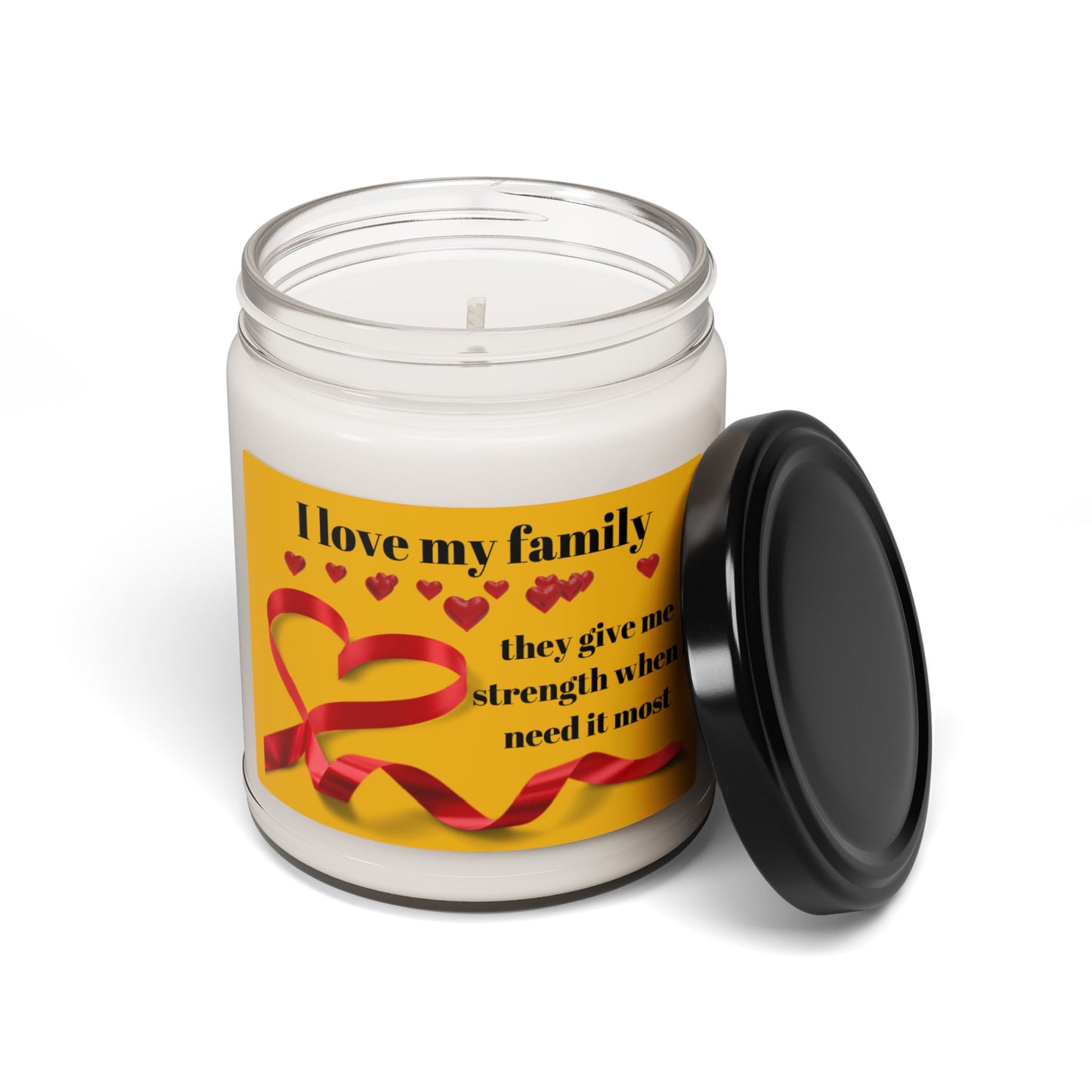 I love my family Scented Soy Candle - Heartfelt Gift for Loved Ones