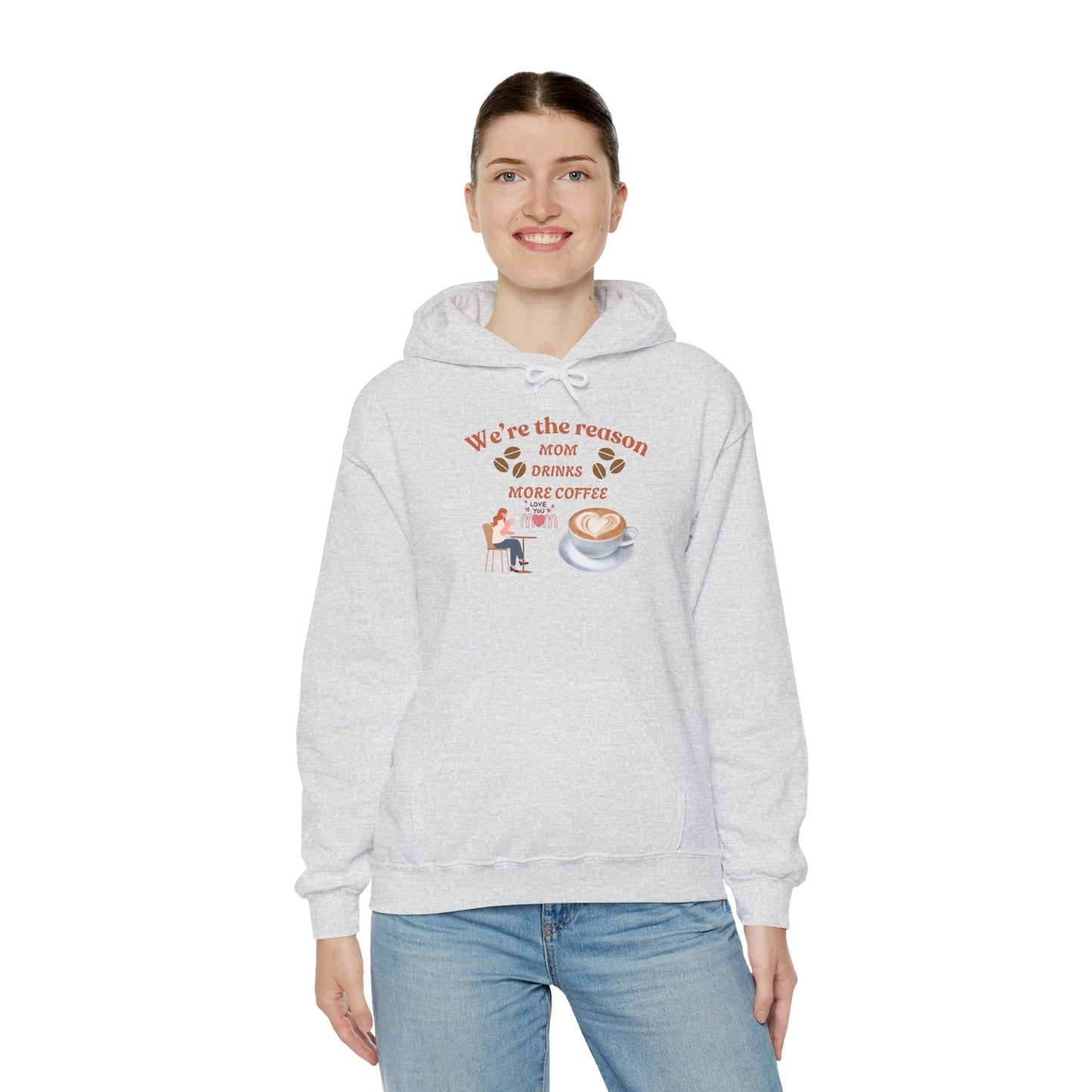 Mom Coffee Love Hoodie - Unisex Heavy Blend Sweatshirt