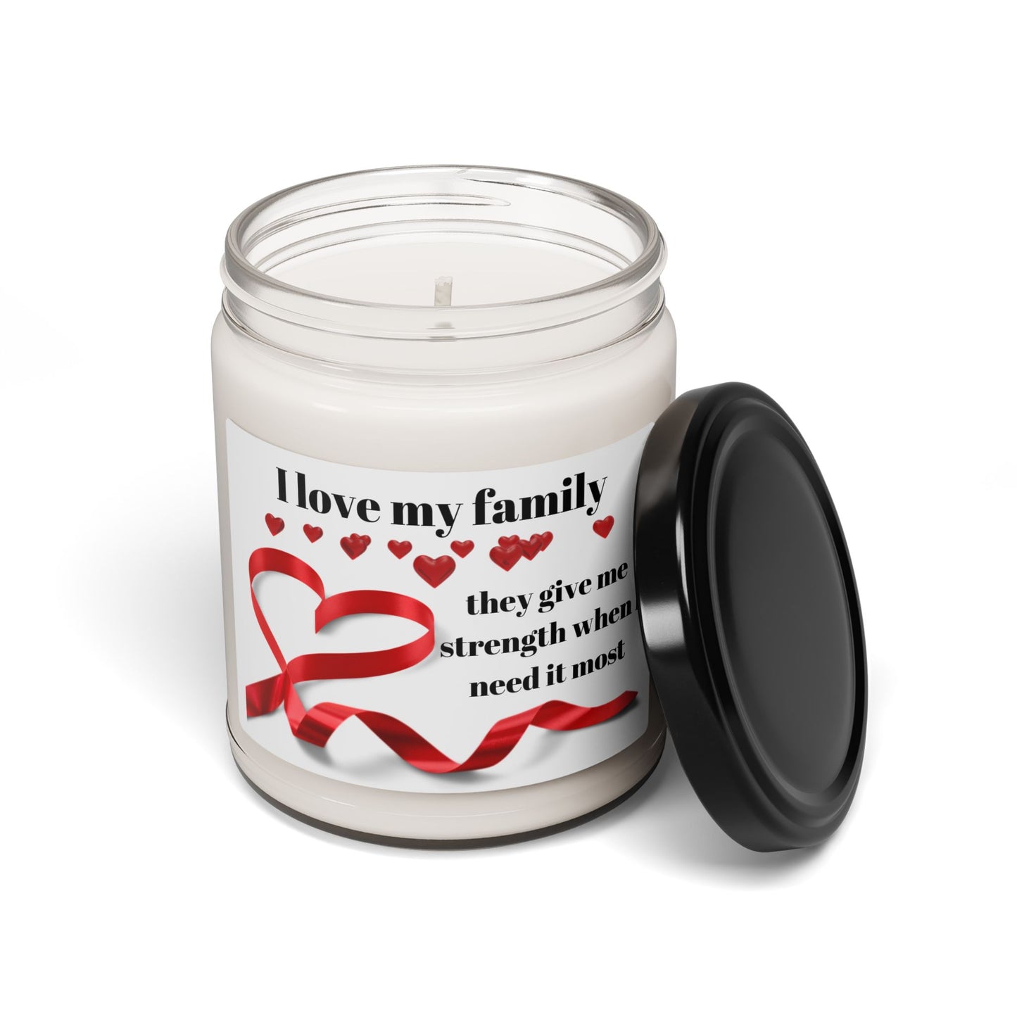 I love my family Scented Soy Candle - Heartfelt Gift for Loved Ones