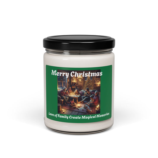 Merry Christmas Scented Soy Candle - Love of Family Create Magical Memories