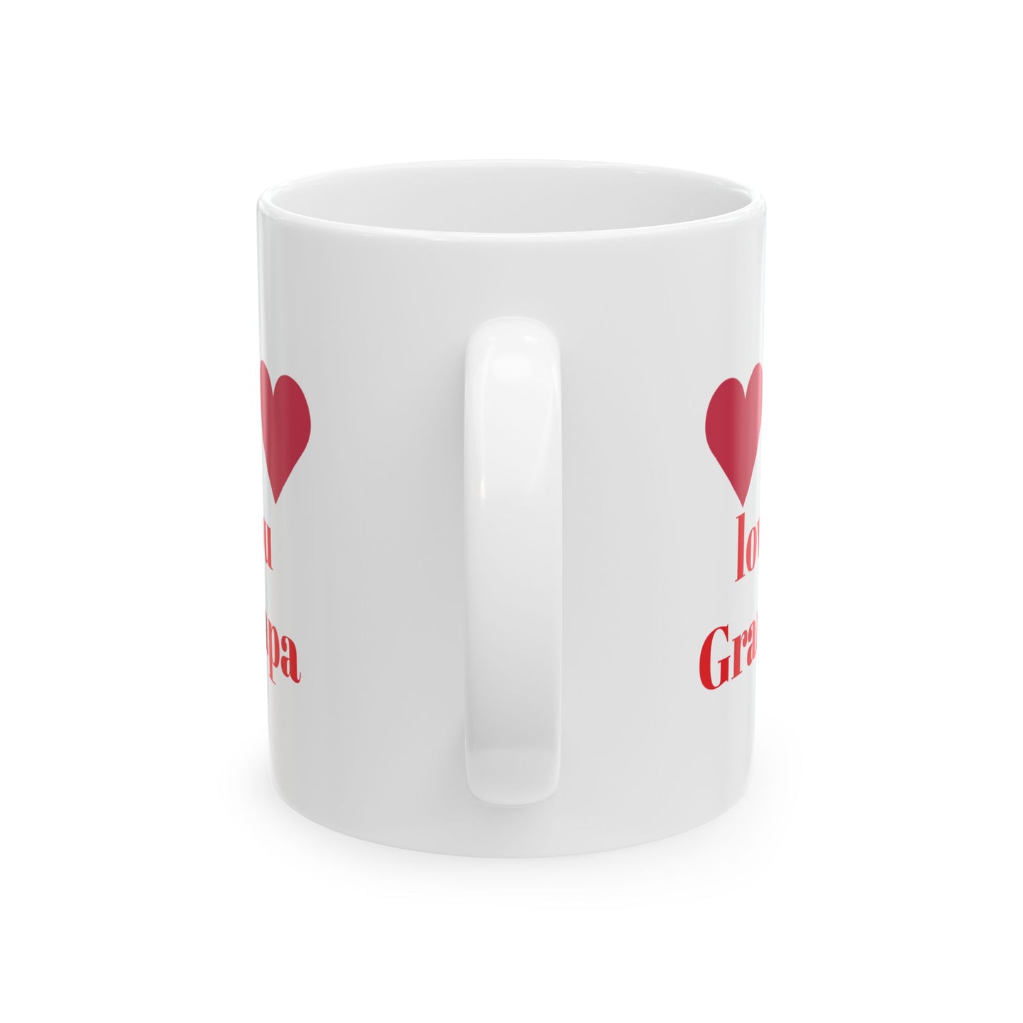 Love You Grandpapa Ceramic Mug - Heart Design | Perfect gift for grandfather