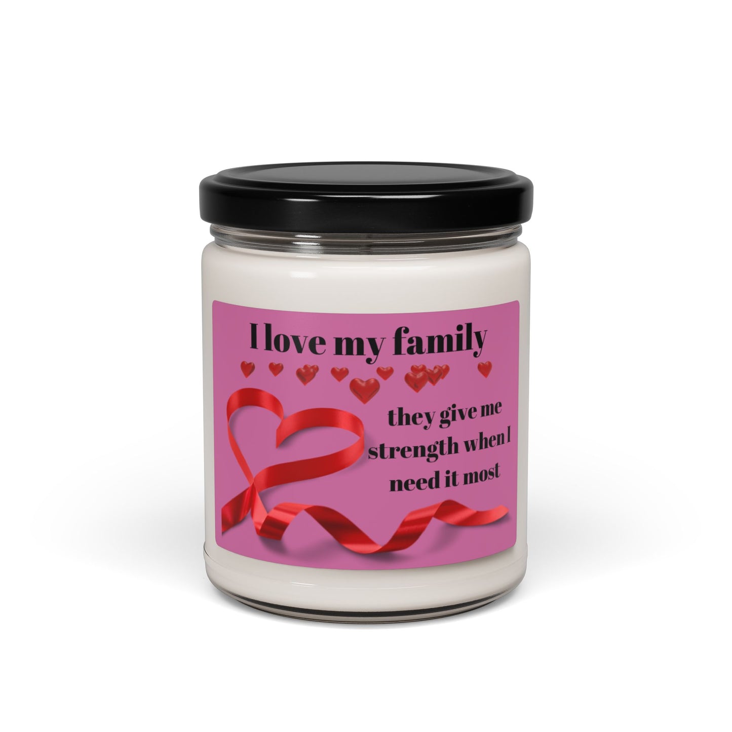 I love my family Scented Soy Candle - Heartfelt Gift for Loved Ones