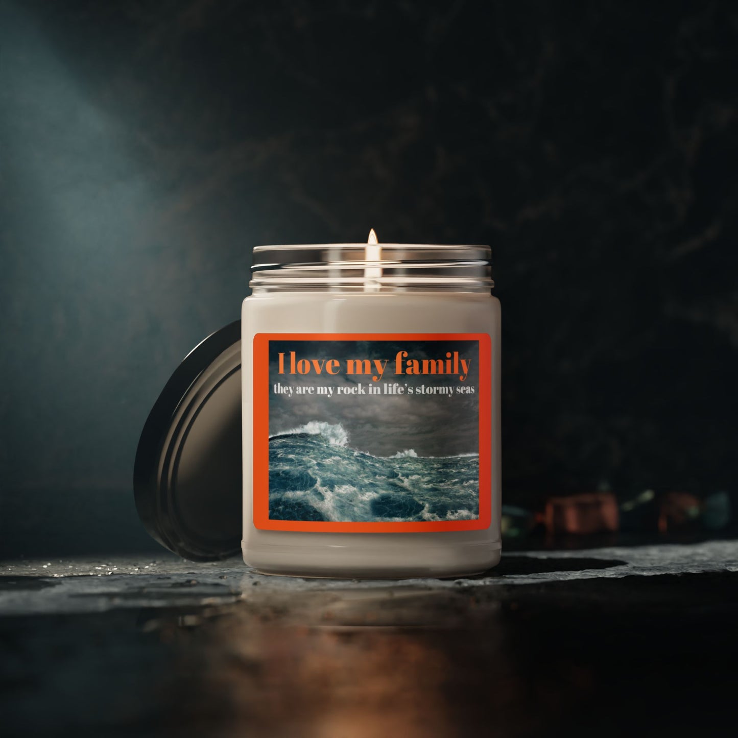 Family Love Scented Soy Candle - Ocean Breeze, 9oz