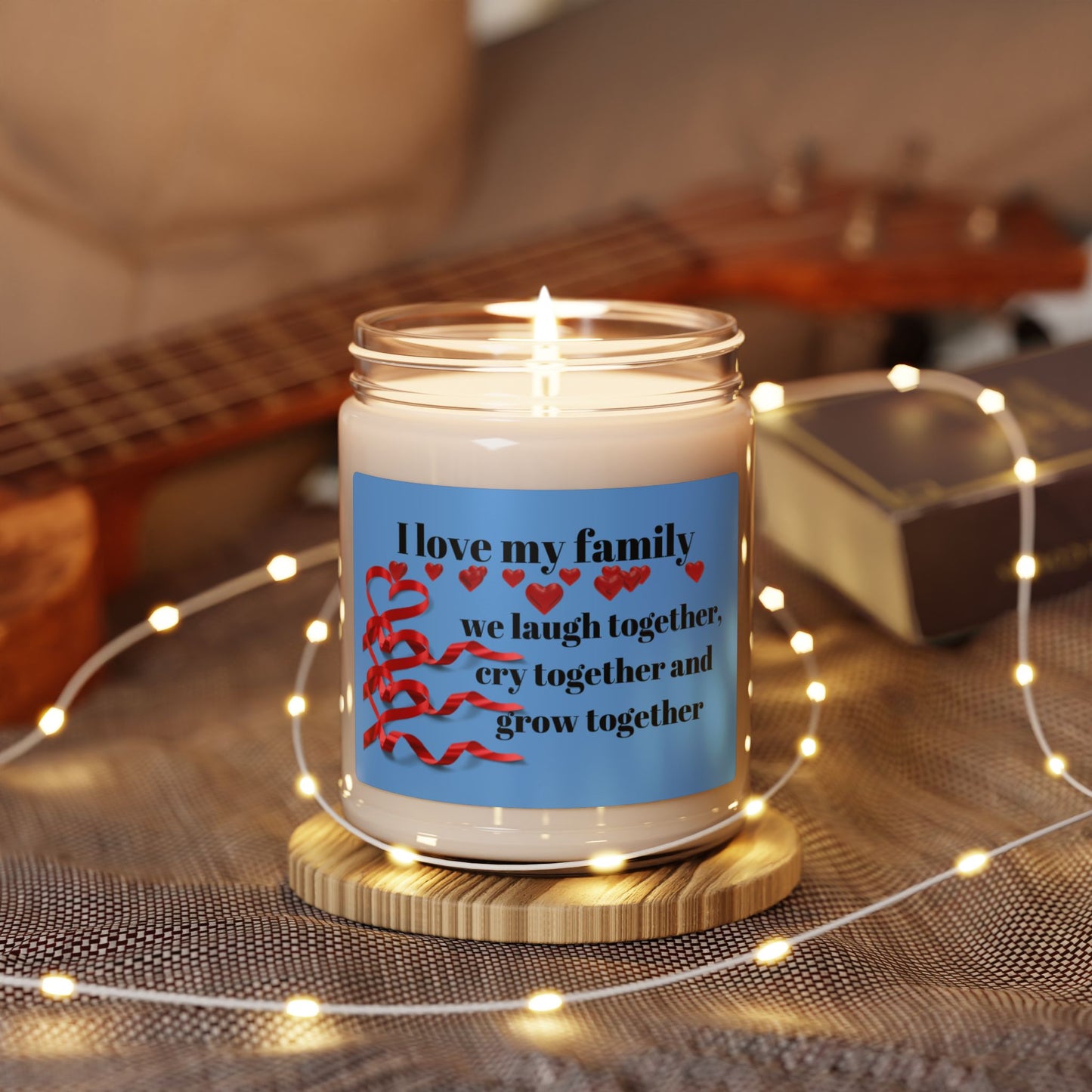 Family Bonding Scented Soy Candle | 9oz | I Love My Family | Perfect Gift for Special Occasions