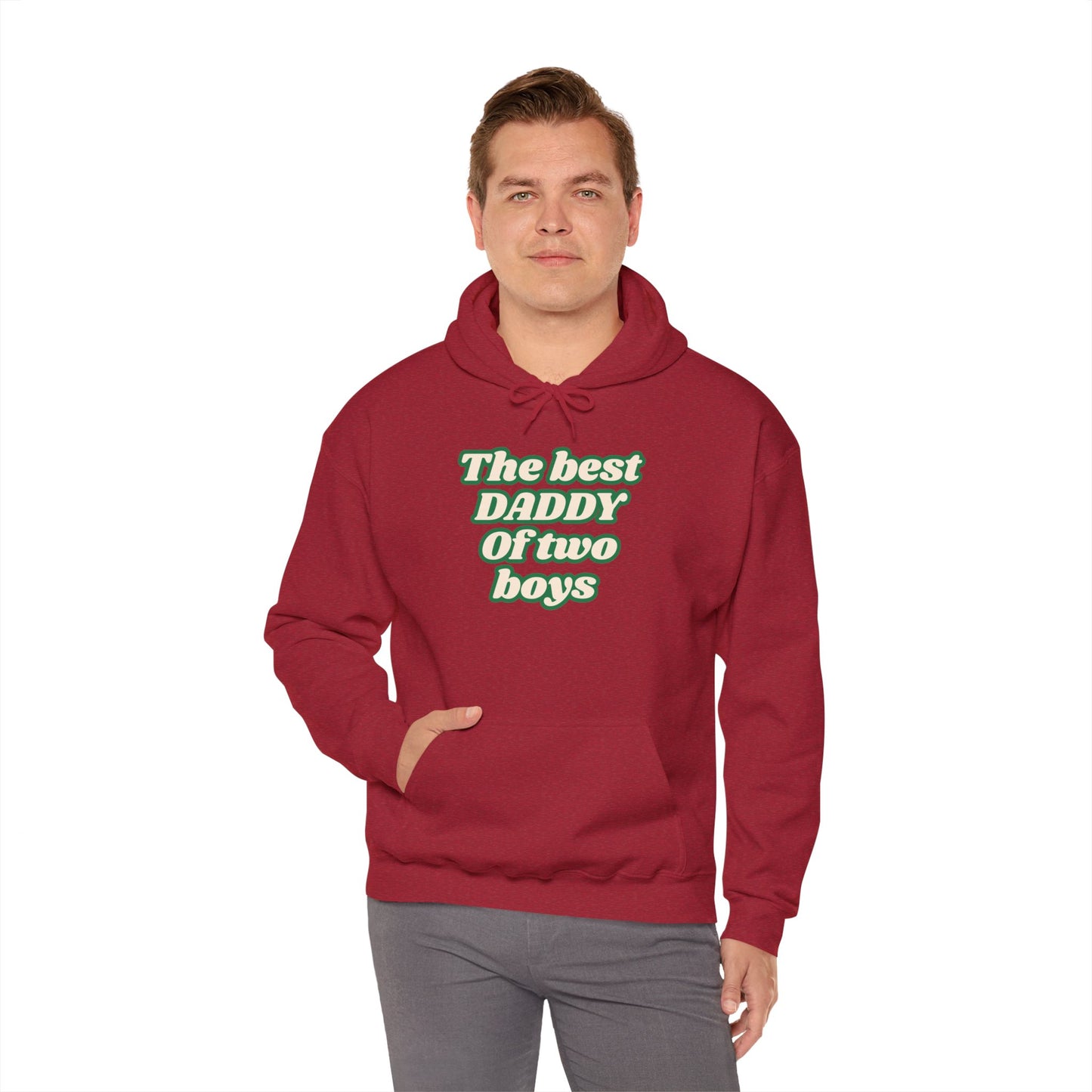 The best DADDY of two boys Hoodie - Cozy Heavy Blend Sweatshirt