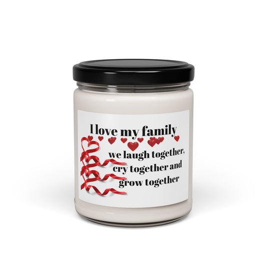 Family Bonding Scented Soy Candle | 9oz | I Love My Family | Perfect Gift for Special Occasions