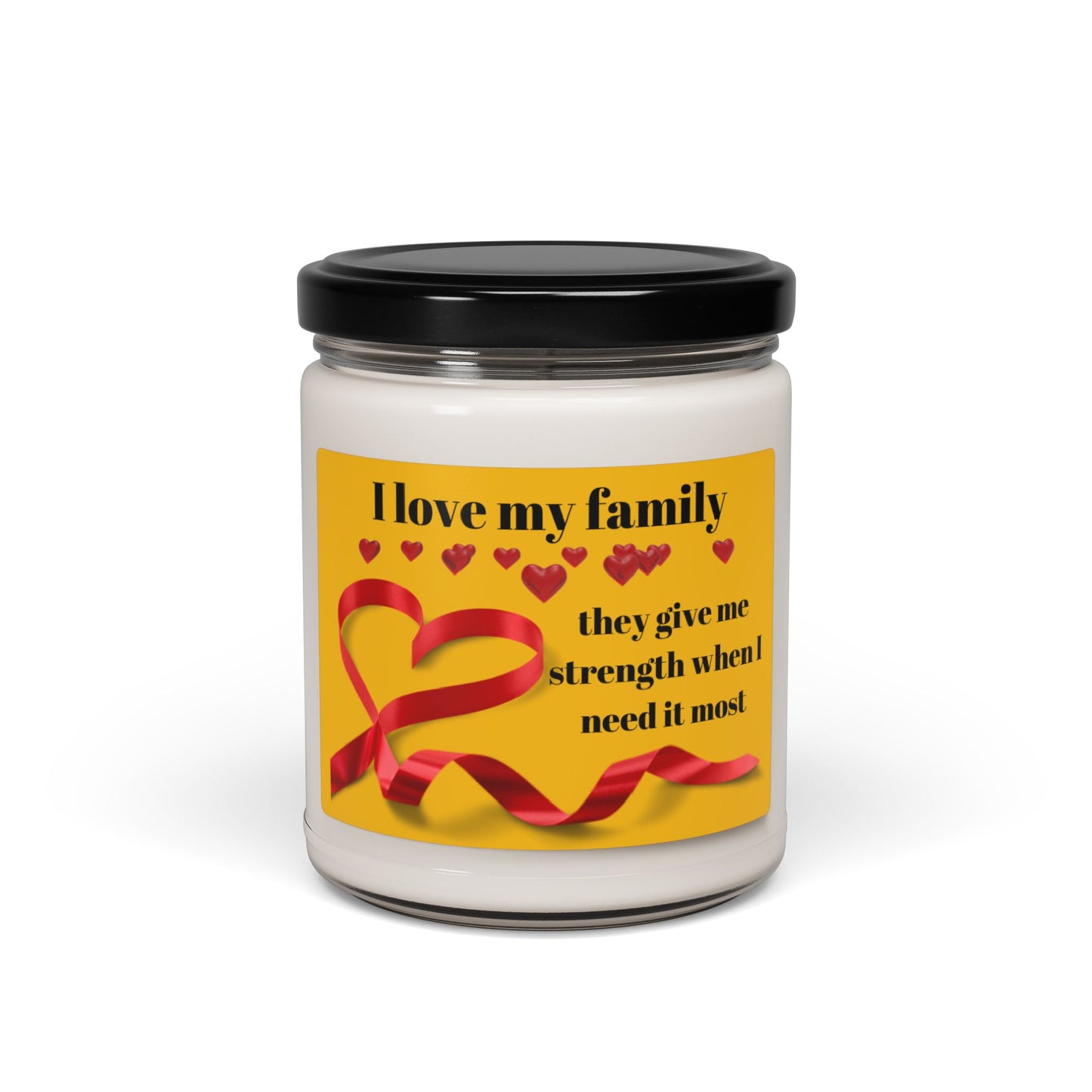 I love my family Scented Soy Candle - Heartfelt Gift for Loved Ones