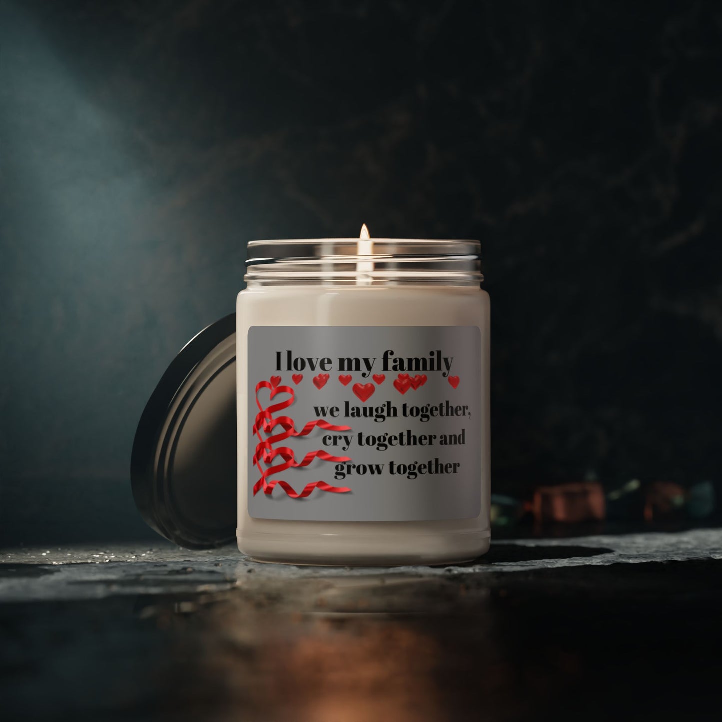 Family Bonding Scented Soy Candle | 9oz | I Love My Family | Perfect Gift for Special Occasions