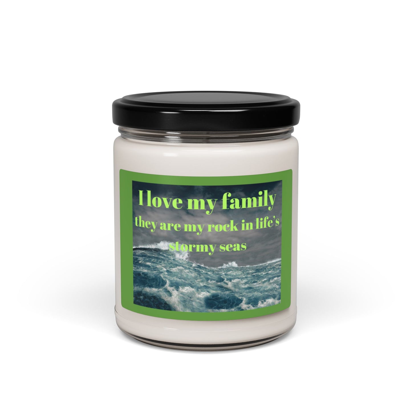 Family Love Scented Soy Candle - they are my rock-9oz Inspirational Home Decor