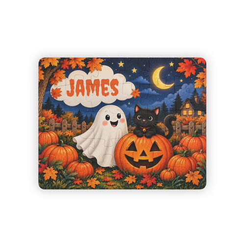 Friendly Ghost & Black Cat Puzzle