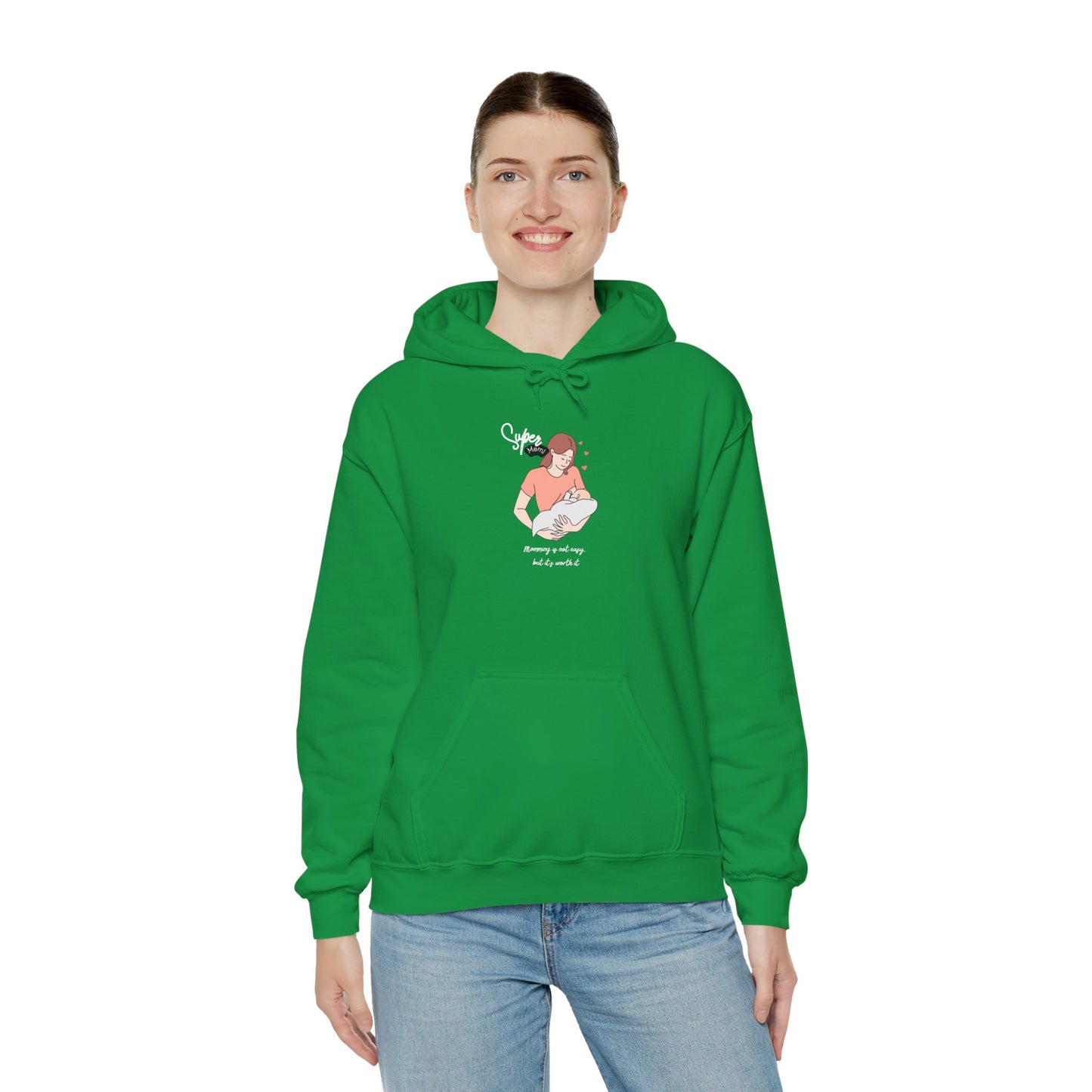 Super Mom Unisex Hooded Sweatshirt