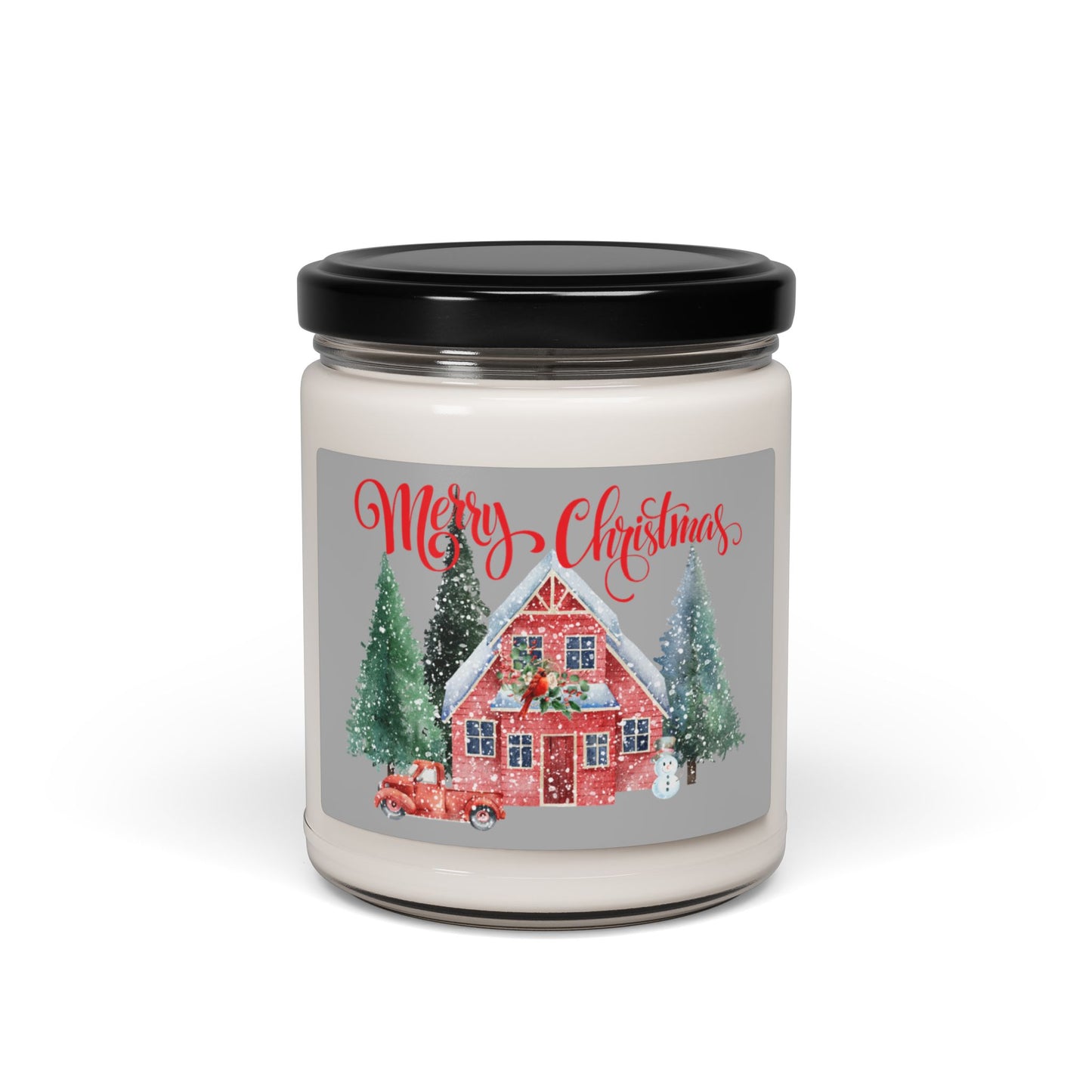 Bougie parfumée au soja « Joyeux Noël » - 9 oz Décoration de Noël