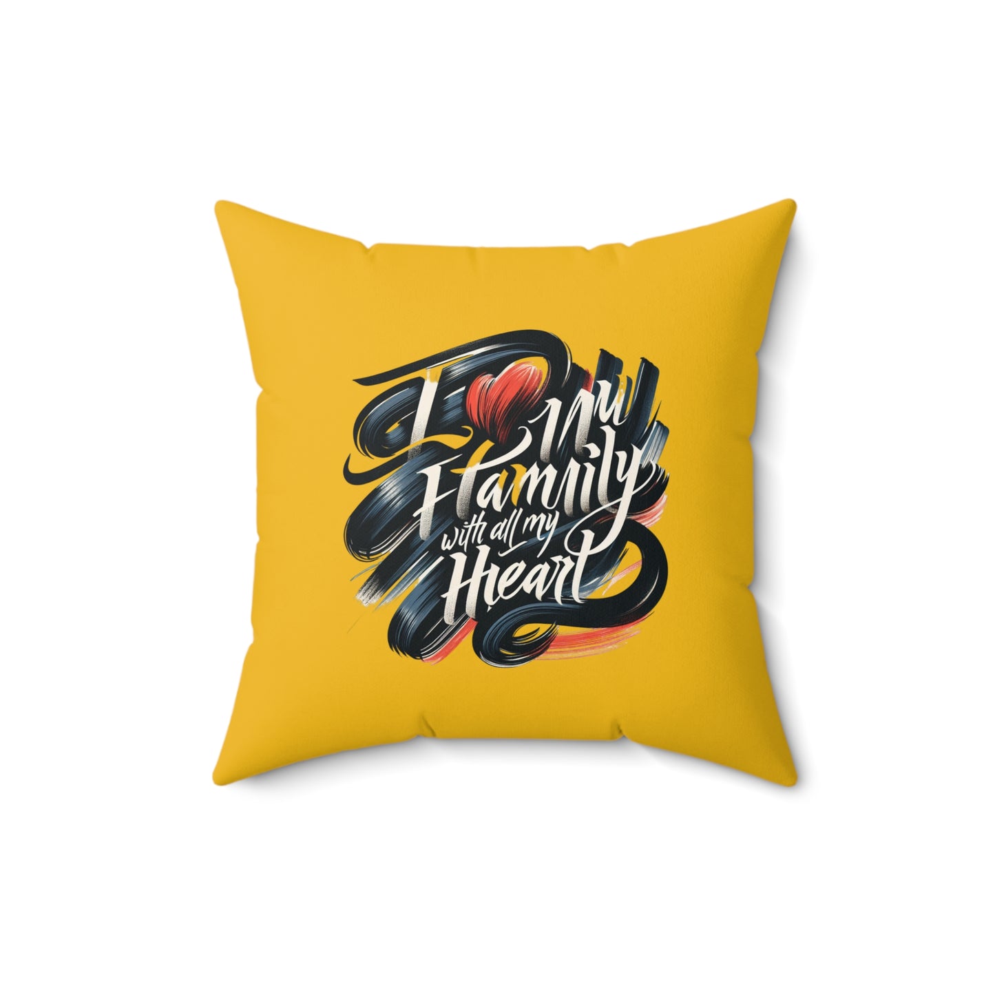 I Love My Family Decorative Pillow | Heartwarming Home Accent