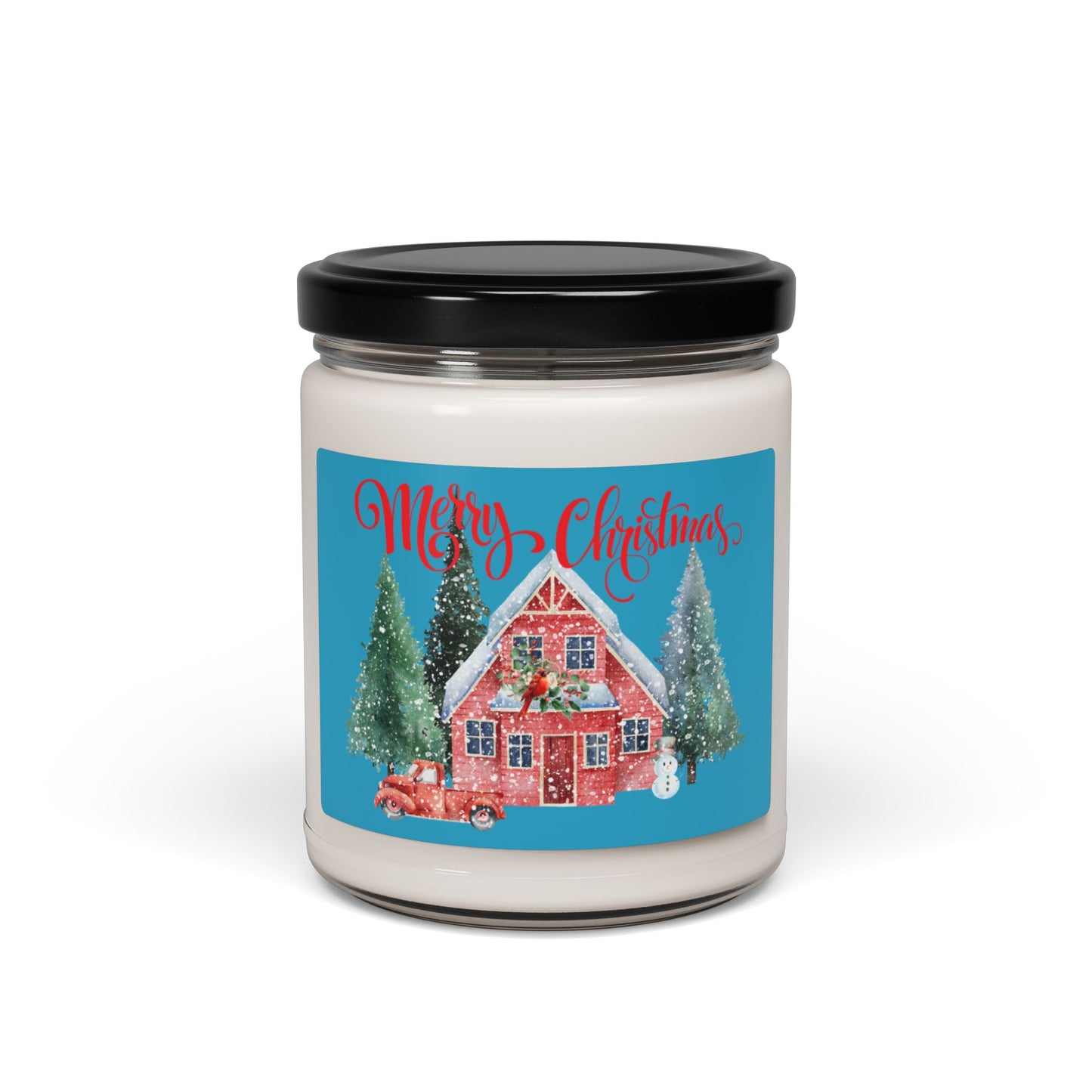 Bougie parfumée au soja « Joyeux Noël » - 9 oz Décoration de Noël