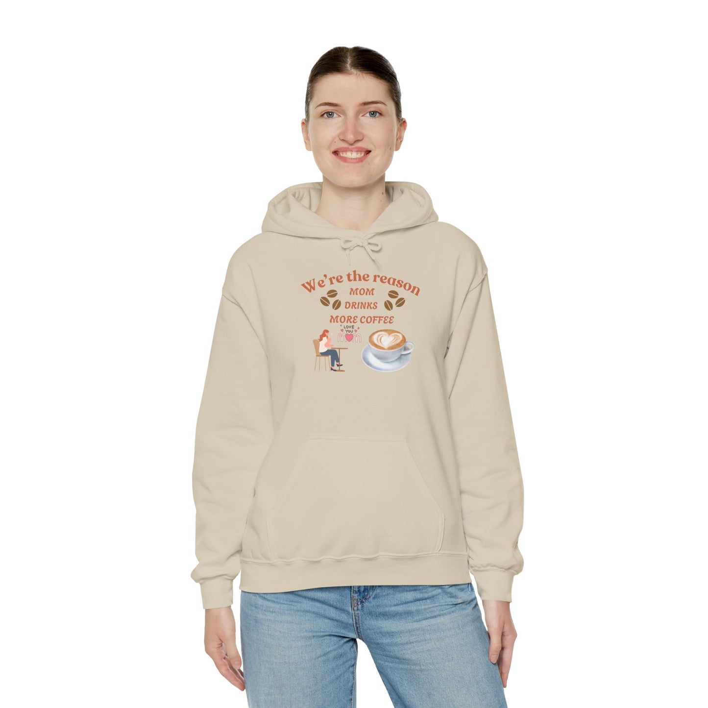 Mom Coffee Love Hoodie - Unisex Heavy Blend Sweatshirt