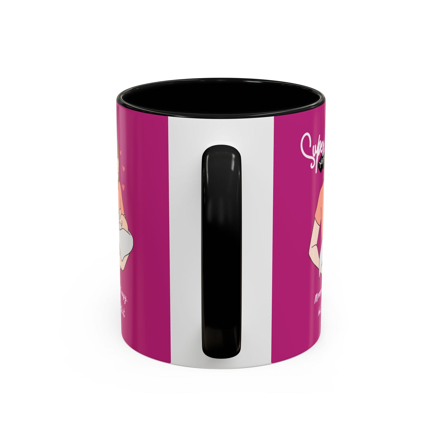 Super Mom Accent Coffee Mug - Perfect Gift for Mother's Day & Moms Everywhere