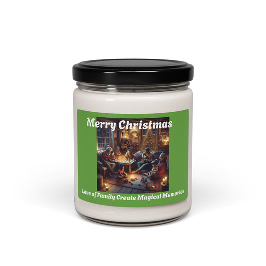 Merry Christmas Scented Soy Candle - Love of Family Create Magical Memories