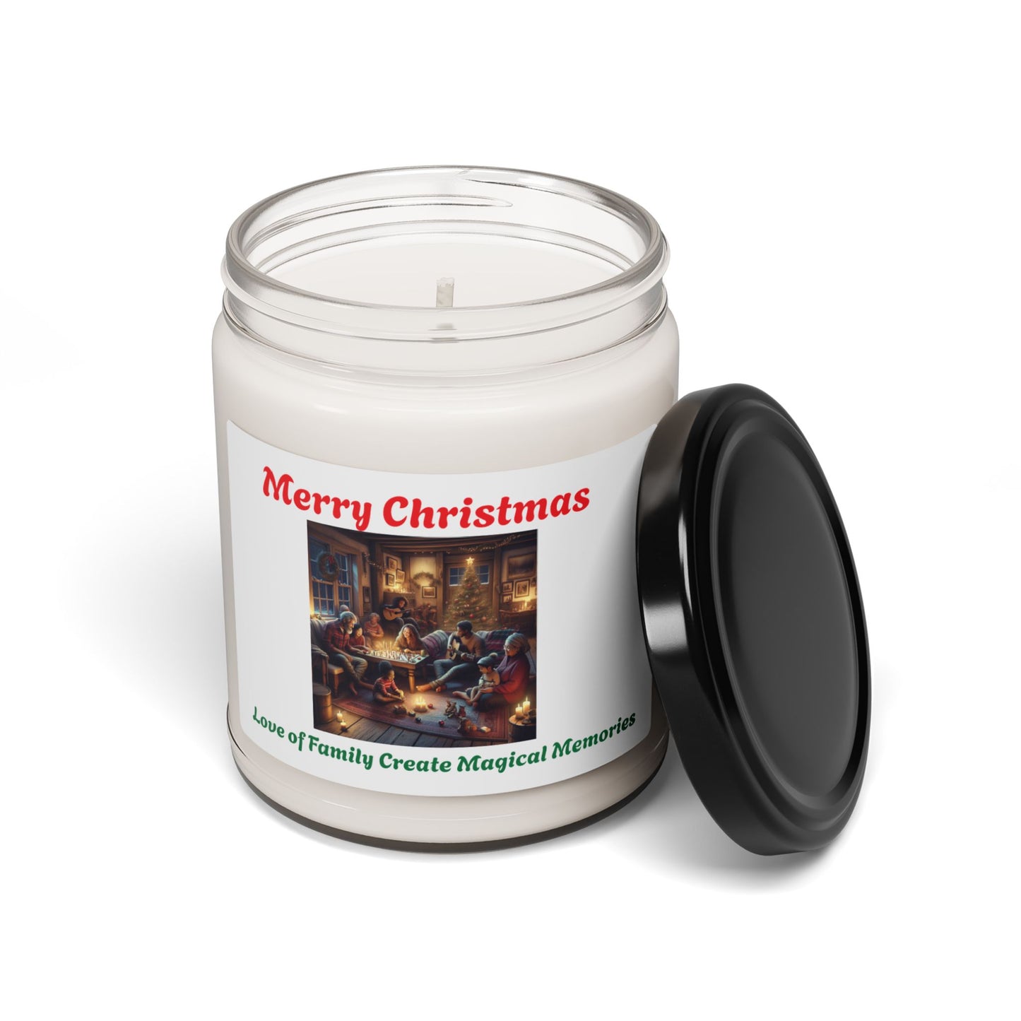 Merry Christmas Scented Soy Candle - Love of Family Create Magical Memories