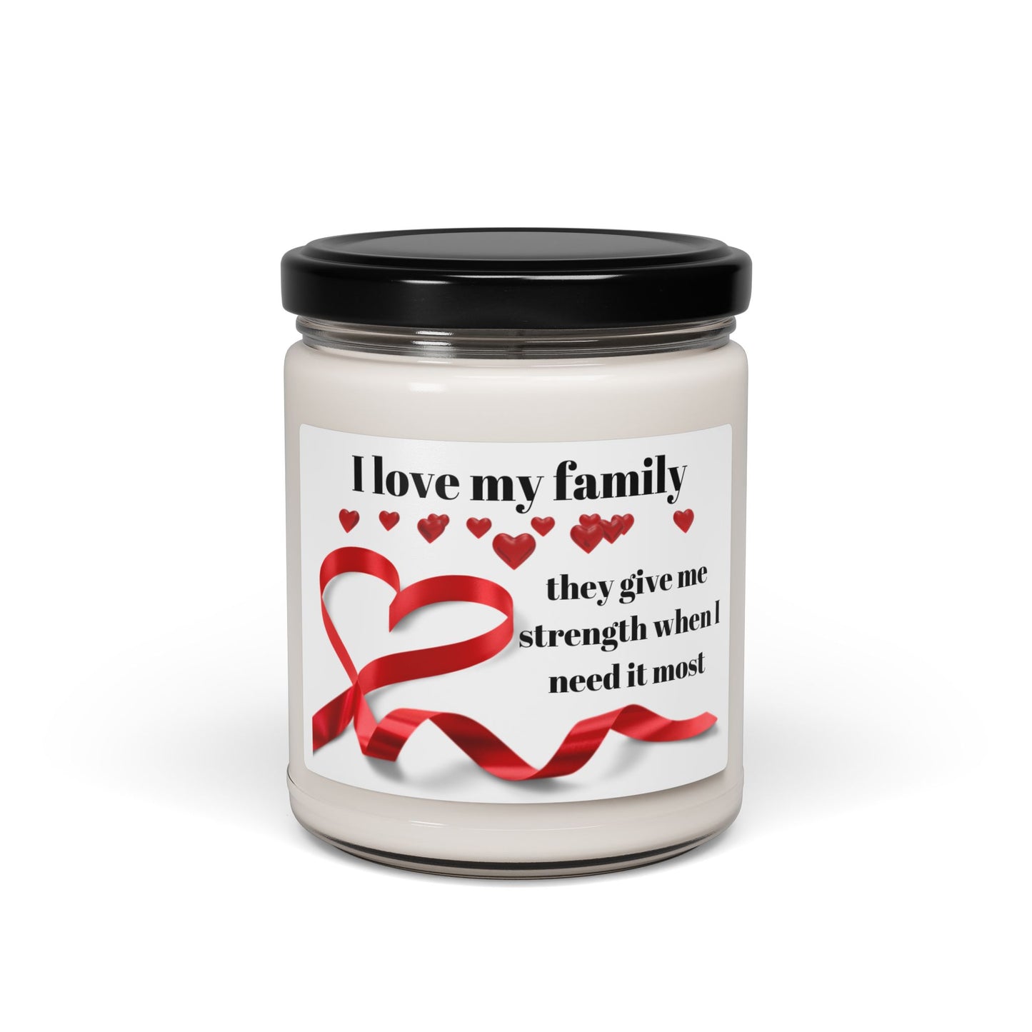 I love my family Scented Soy Candle - Heartfelt Gift for Loved Ones